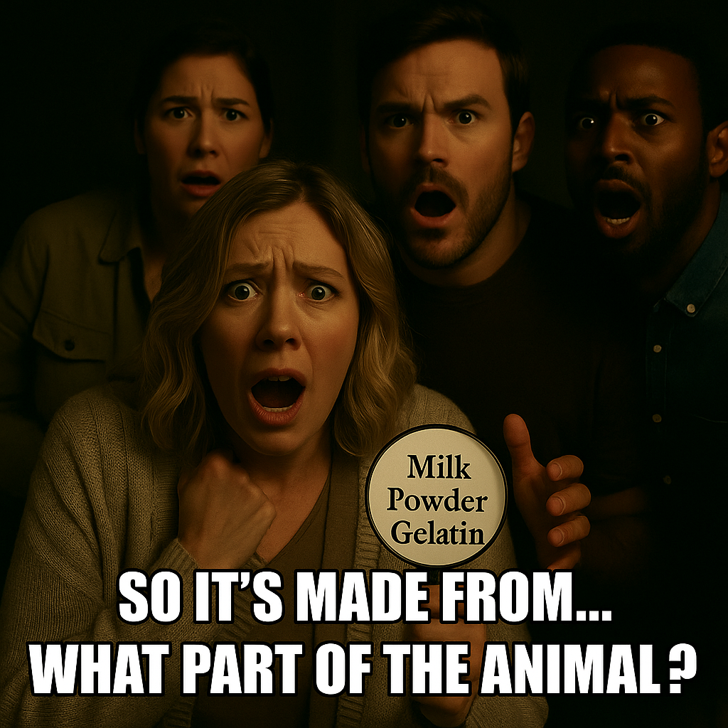 People horrified reading gelatin ingredients